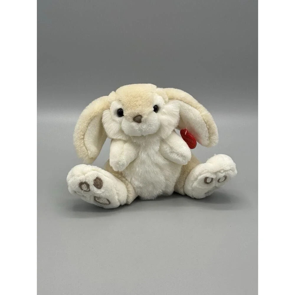 Vintage White & Beige Bunny Rabbit Plush By Chosun 8
